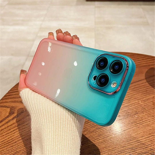 Luxury Silicone Phone Case Gradient Color Phone Case For iPhone - Mobile Gadget HQ