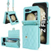 Crossbody Leather Case for Z Flip Phone Protective Case - Mobile Gadget HQ