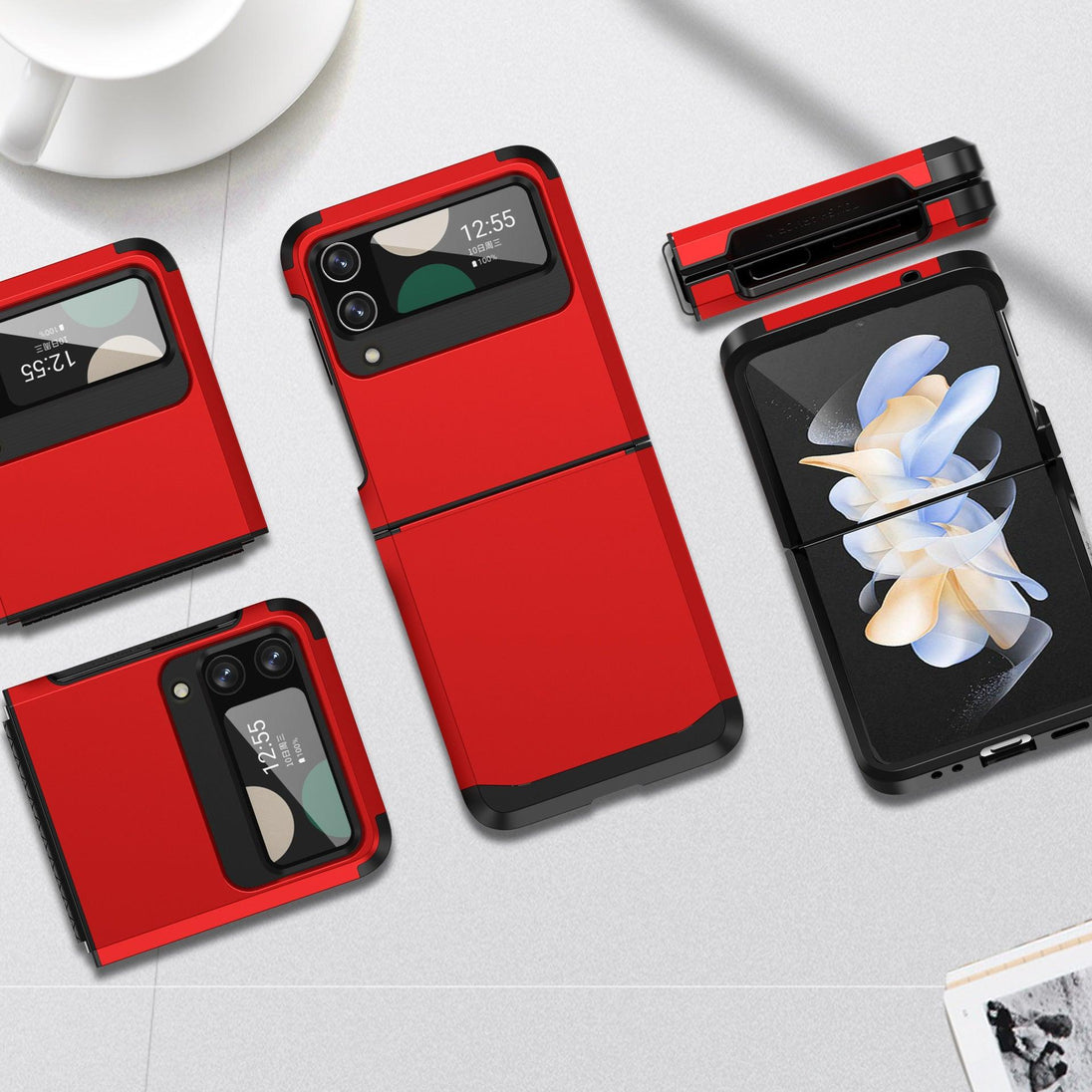 Z flip 5 case With Hinge Protection For Samsung Z Flip Phone Case - Mobile Gadget HQ