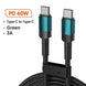 Data Cable PD100W Quick Charge Cable USB Charging Cable - Mobile Gadget HQ
