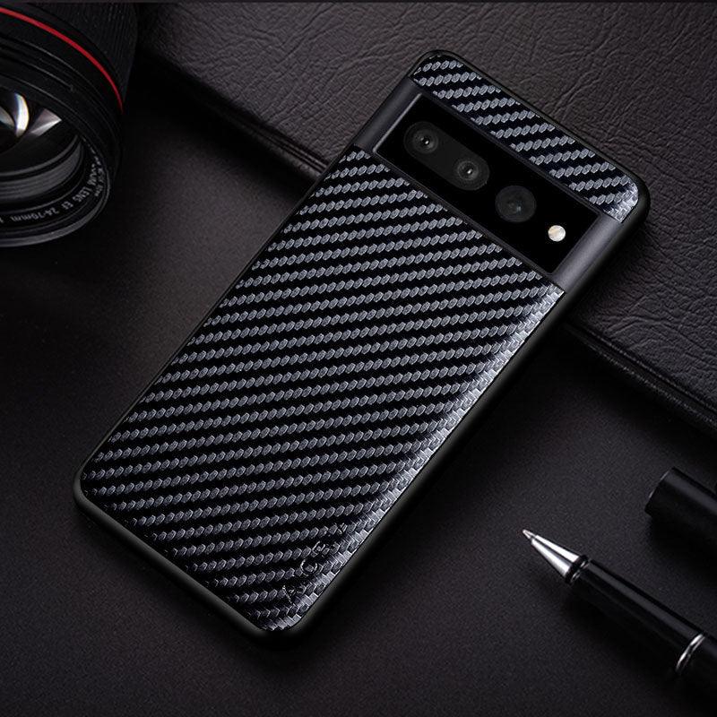 Luxury Carbon Fiber Woven Pattern Phone Case for Google Pixel - Mobile Gadget HQ