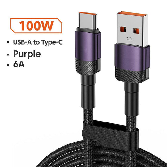 Data Cable PD100W Quick Charge Cable USB Charging Cable - Mobile Gadget HQ