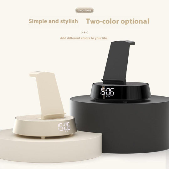 Wireless Charger Bluetooth Speaker Clock Alarm For Phone Headset Watch - Mobile Gadget HQ