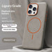 Luxury leather iPhone Magnetic case