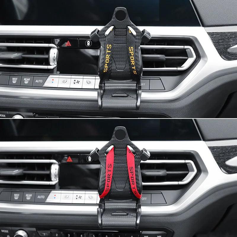 Racing Seat Shape Car Phone Holder Auto Air Vent - Mobile Gadget HQ