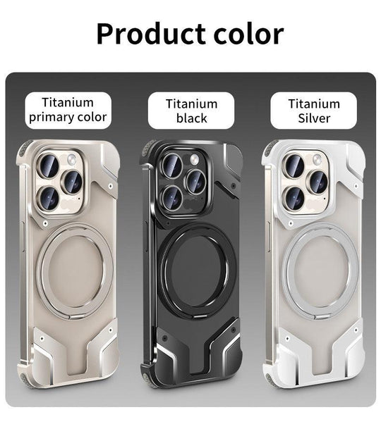 Magnetic iPhone 15 Case Metal Drop-resistant Protective Cover - Mobile Gadget HQ