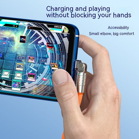 Mobile Phone Fast Charge Charging Rotating Elbow Data Cable(2 Pack) - Mobile Gadget HQ