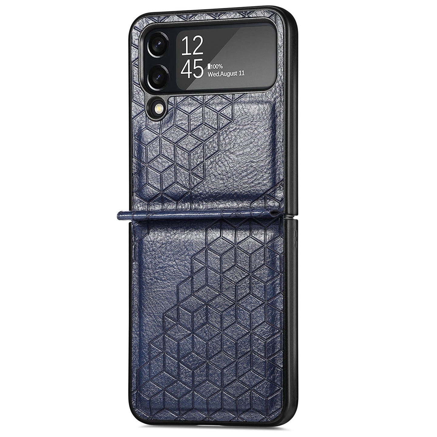 samsung galaxy z flip 4 faux leather case