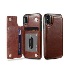 Leather Wallet Case with Card Holder for IPhone