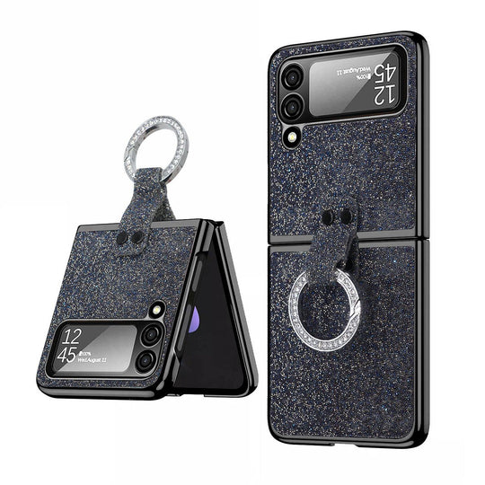 Bling Glitter Ring Phone Case for Galaxy Z Flip4 - Mobile Gadget HQ