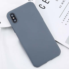 Candy Color Phone Case Hard Back Cover For iPhone - Mobile Gadget HQ