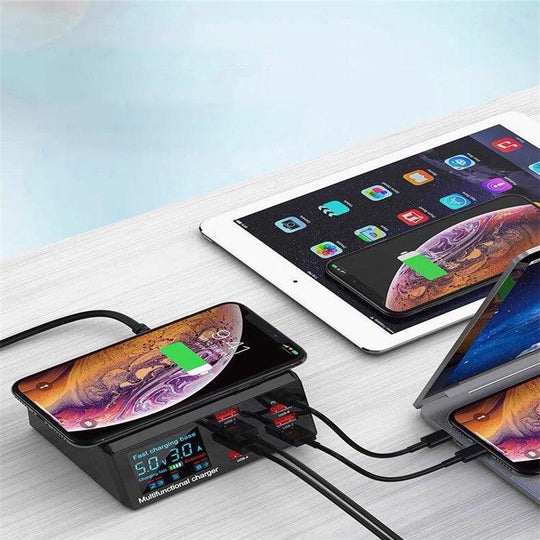 Quick Charge 3.0 8-Port USB Fast Charger,100W USB Hub Fast Charging Station - Mobile Gadget HQ