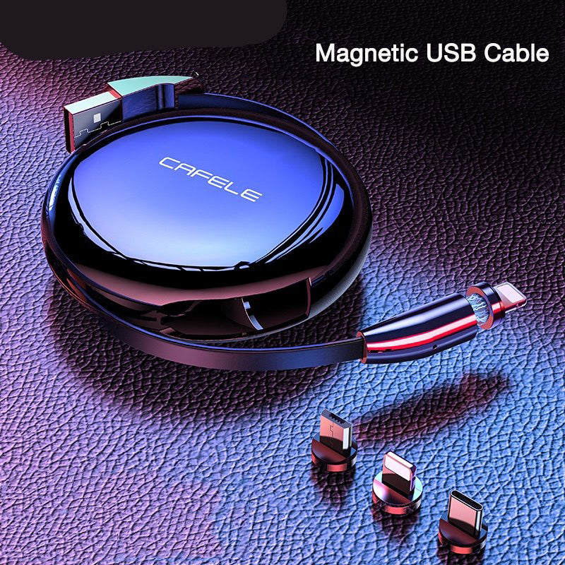Magnetic USB Retractable Phone Charging Cable - Mobile Gadget HQ