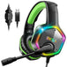 Head-Mounted Gaming Headset LED Illuminated Wired Headset - Mobile Gadget HQ
