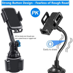 Cup Holder Phone Mount for iPhone Samsung - Mobile Gadget HQ