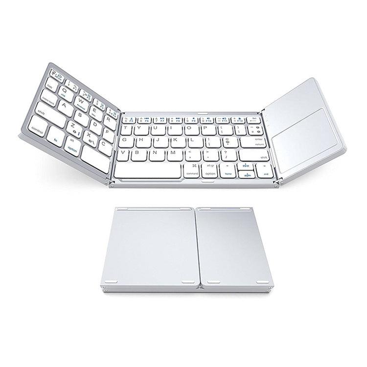 Wireless Foldable Bluetooth Keyboard with Touchpad - Mobile Gadget HQ