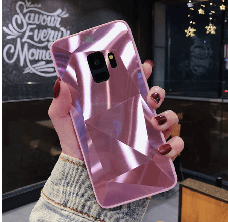 3D Diamond Mirror Glossy Phone Case for Samsung - Mobile Gadget HQ