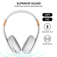 Bluetooth Headphones Over Ear Wireless Headsets with Mic - Mobile Gadget HQ