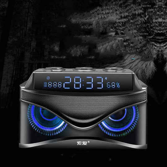 Bluetooth Speaker Owl Design Bluetooth Speaker w/LED Lights Alarm Clock - Mobile Gadget HQ