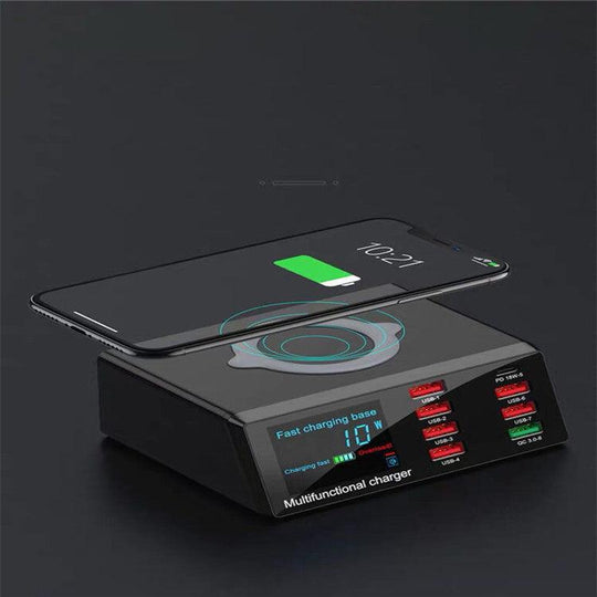 Quick Charge 3.0 8-Port USB Fast Charger,100W USB Hub Fast Charging Station - Mobile Gadget HQ