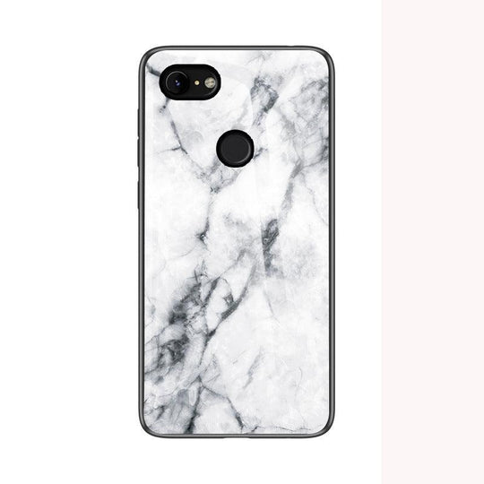 Marble Tempered Glass Phone Case for Google Pixel - Mobile Gadget HQ