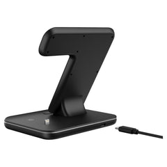 3 in 1 fast wireless charging stand for iPhone, smartwatches, and earbuds