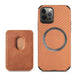 Magnetic Card Holder Wallet Carbon Fiber Pattern Case for iPhone 14 - Mobile Gadget HQ