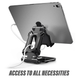 Portable Adjustable Desk Aluminum Mount Holder Dock for Cell Phone Tablets and E-Reader - Mobile Gadget HQ