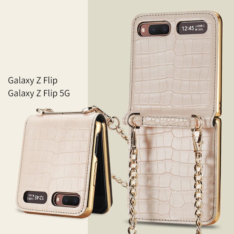 Case for Samsung Galaxy Z Flip 1&2 Luxury Bag Design with Metal Chain - Mobile Gadget HQ