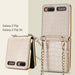 Case for Samsung Galaxy Z Flip 1&2 Luxury Bag Design with Metal Chain - Mobile Gadget HQ