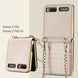 Case for Samsung Galaxy Z Flip 1&2 Luxury Bag Design with Metal Chain - Mobile Gadget HQ