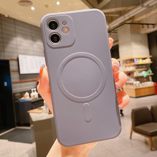 Magsafe Wireless Charging Phone Case For iPhone Liquid Silicone Magnetic Case - Mobile Gadget HQ