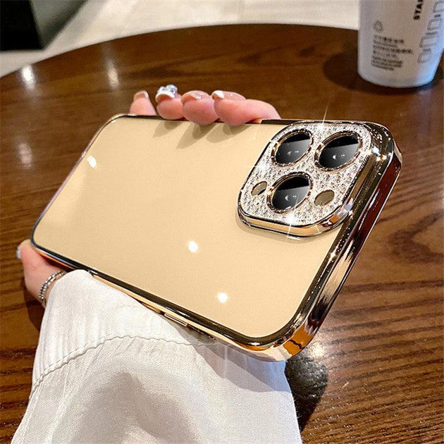 Sparkly Diamond Slim Clear Back Phone Case for iPhone - Mobile Gadget HQ