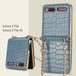 Case for Samsung Galaxy Z Flip 1&2 Luxury Bag Design with Metal Chain - Mobile Gadget HQ