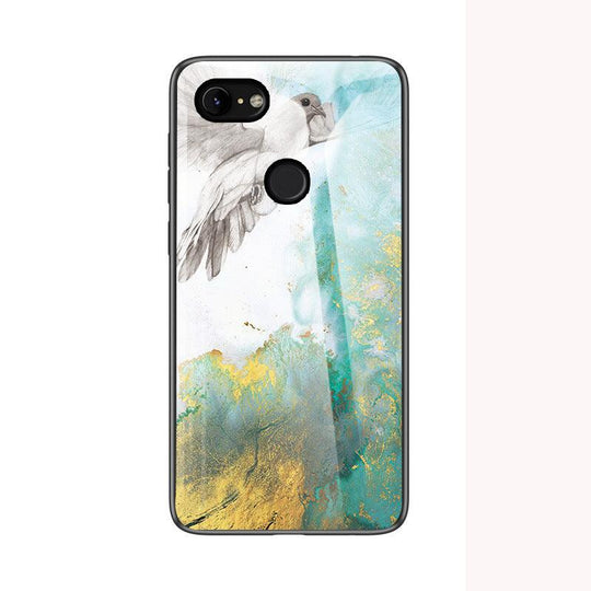 Marble Tempered Glass Phone Case for Google Pixel - Mobile Gadget HQ