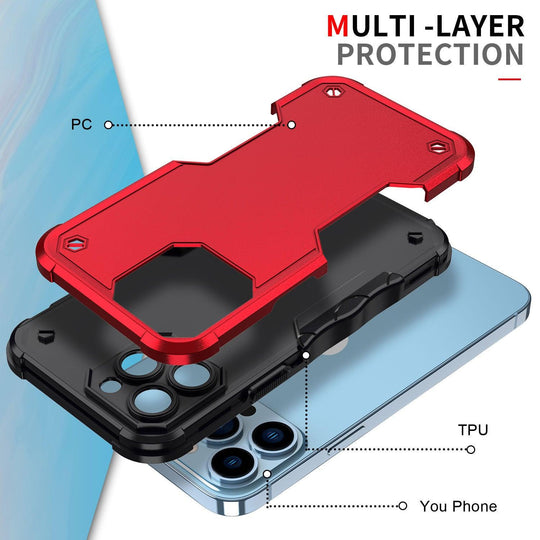 Rugged Armor Shockproof Case For iPhone - Mobile Gadget HQ