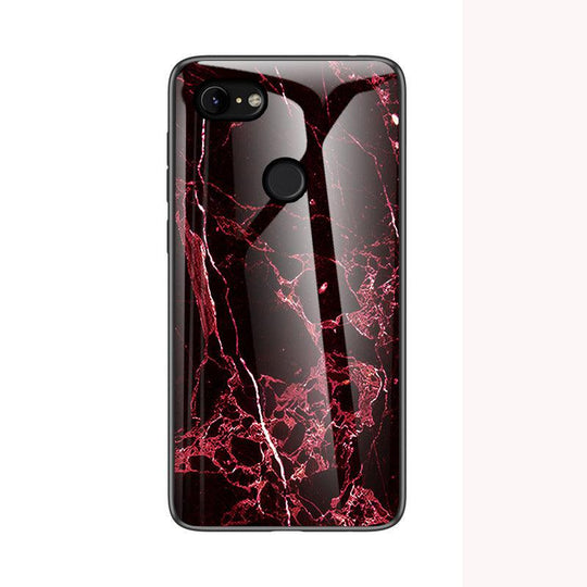 Marble Tempered Glass Phone Case for Google Pixel - Mobile Gadget HQ