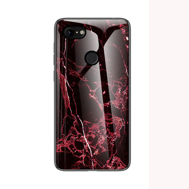 Marble Tempered Glass Phone Case for Google Pixel - Mobile Gadget HQ
