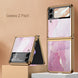 Ultra Thin Hard Plating Glass Shockproof Phone Cover for Samsung Galaxy Z Flip 3 - Mobile Gadget HQ