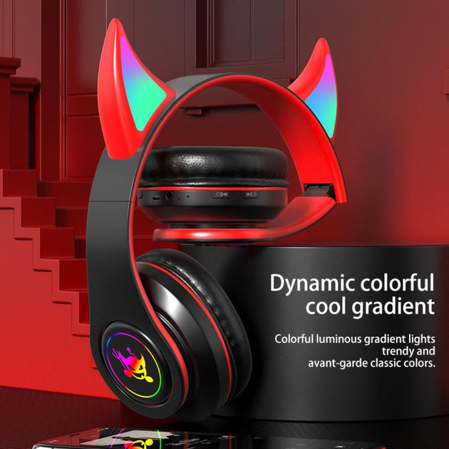 Kids Wireless Headphone Luminous Foldable Bluetooth Earphones - Mobile Gadget HQ