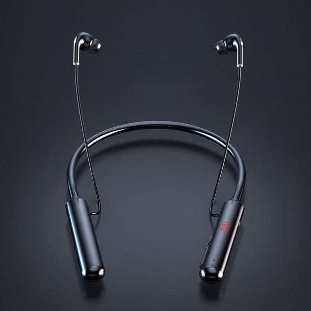 Neckband Wireless Earbuds Bluetooth Headphones with Power LED Display - Mobile Gadget HQ