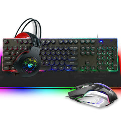 Gaming Keyboard and Mouse Headset and Mouse pad