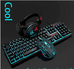 Gaming LED Keyboard Mouse Headset 
