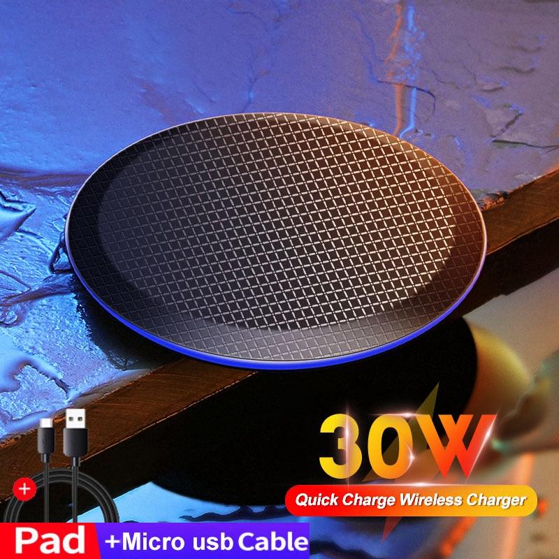 Qi Wireless Fast Charger For IPhone- Samsung Xiaomi - Mobile Gadget HQ
