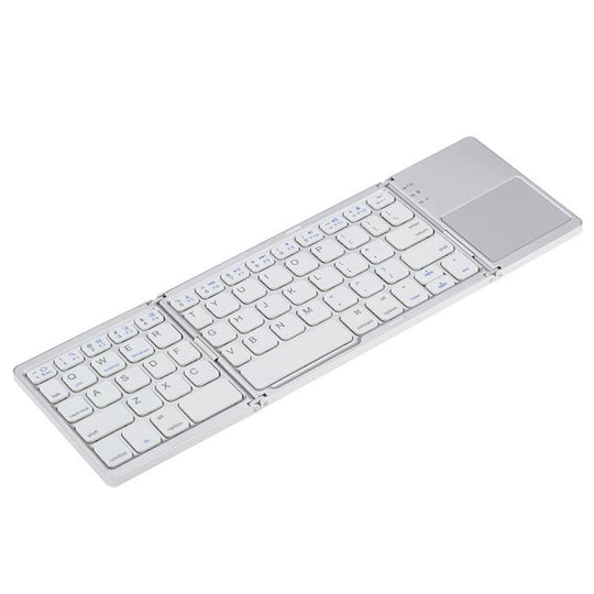 Wireless Foldable Bluetooth Keyboard with Touchpad - Mobile Gadget HQ