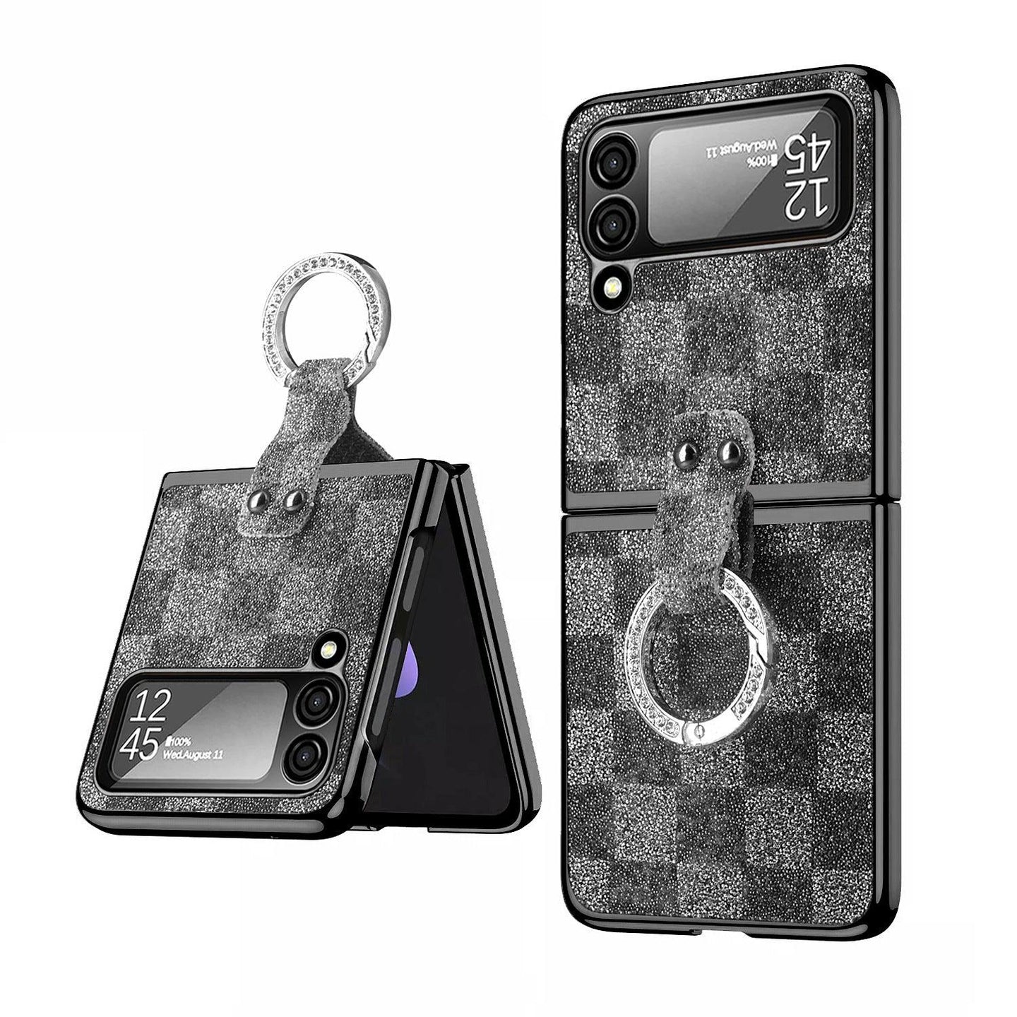 Bling Glitter Ring Phone Case for Galaxy Z Flip4 - Mobile Gadget HQ