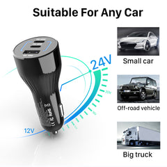 95W Fast Charge Car Charger Adapter for Laptop Tablet Mobile Phone Multi-function Charger - Mobile Gadget HQ