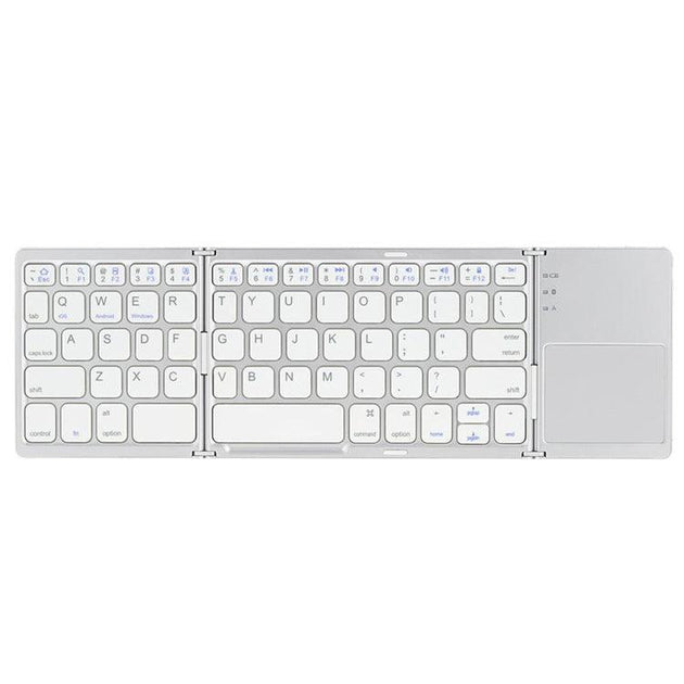Wireless Foldable Bluetooth Keyboard with Touchpad - Mobile Gadget HQ