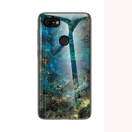 Marble Tempered Glass Phone Case for Google Pixel - Mobile Gadget HQ