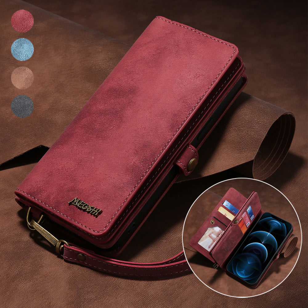 Wallet Case Leather Flip Case with Card Holders for IPhone 13